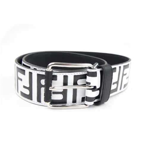 white fendi belt real|black and white fendi belt.